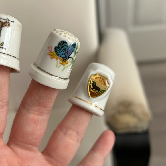 4/$50 ceramic thumb thimbles set of three 🪡 - Picture 5 of 7